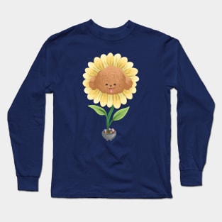Sunflower Poodle Long Sleeve T-Shirt